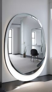 Organic Elegance_ Elevate Your Decor with Artful Blob Mirrors