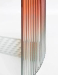 Refracting Layers of Tradition – Fluted Glass Table by Thinkk Studio – OEN
