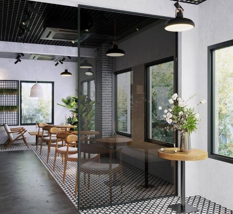 Dark Grey Tinted Glass