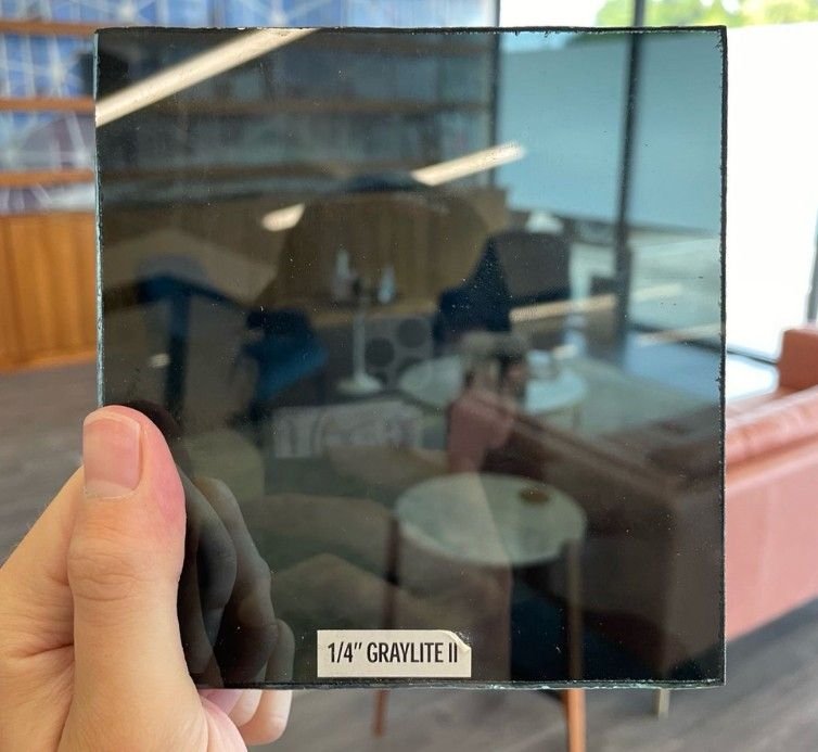Dark Grey Tinted Glass