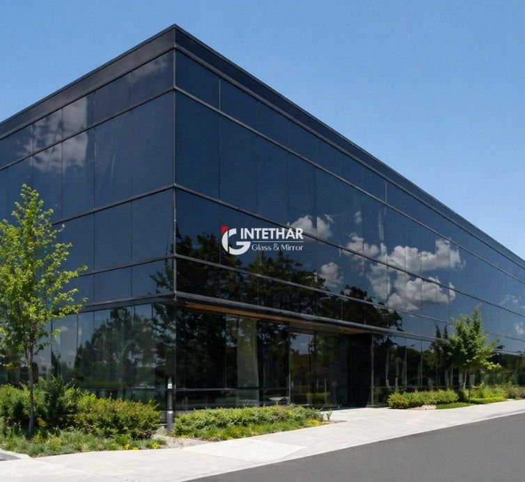 Black Reflective Glass Dubai UAE