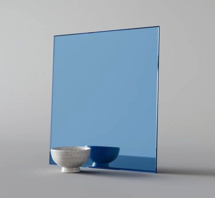 Blue Tinted Mirror Supplier Dubai