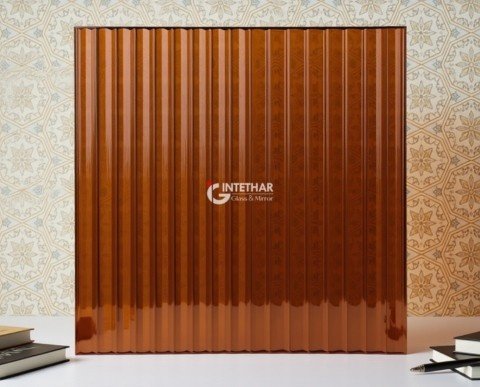 Brown Fluted Glass Supplier in Dubai