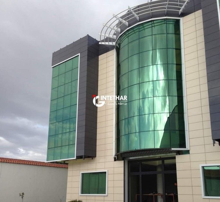 Dark Green Reflective Glass Dubai