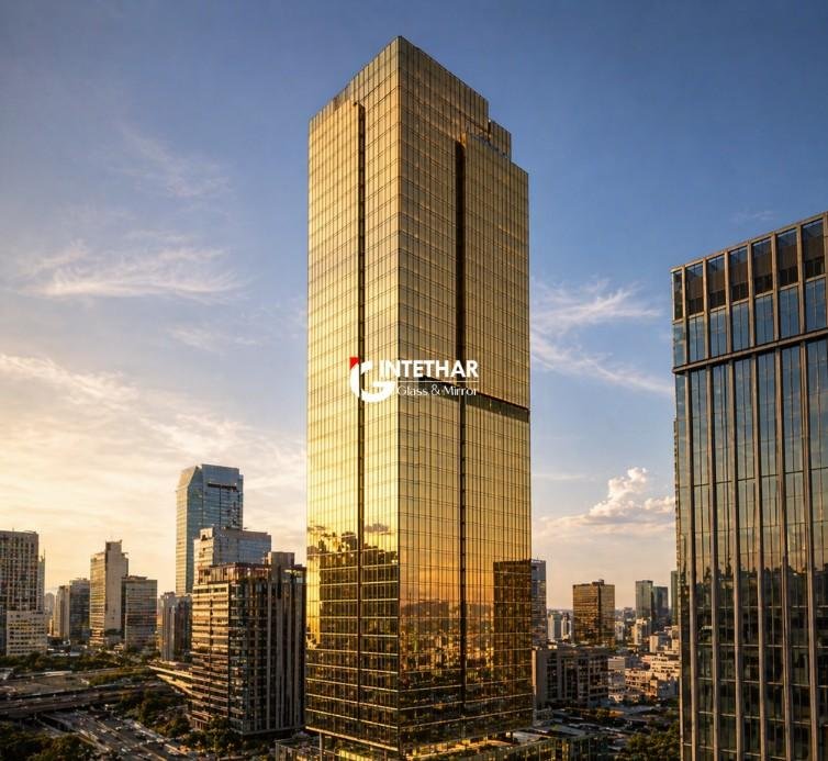 Gold Reflective Glass