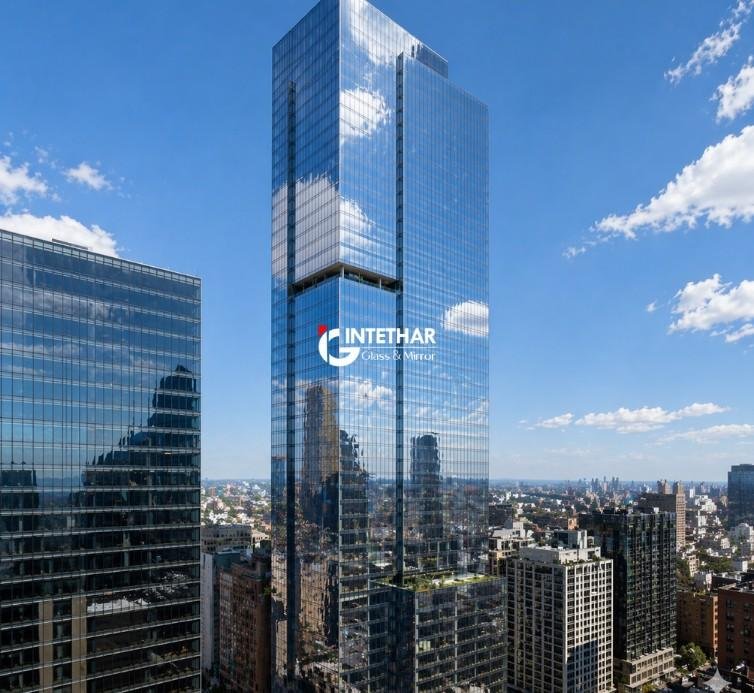 Silver Reflective Glass Wall