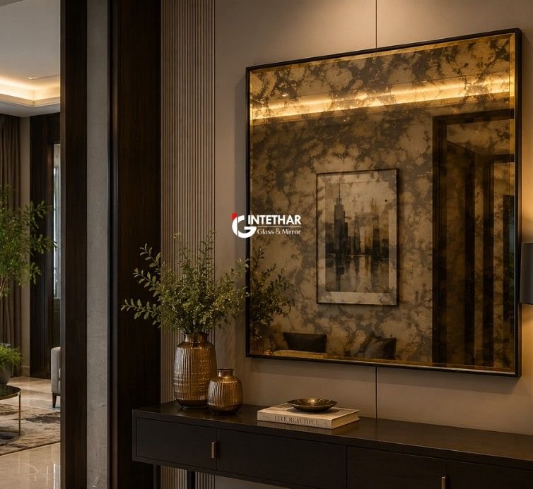 Gold Frost Antique Mirror