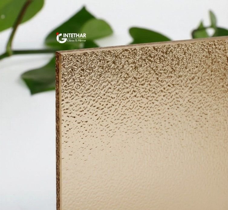 Brown Ramly, Nashiji Decorative Patterned Glass