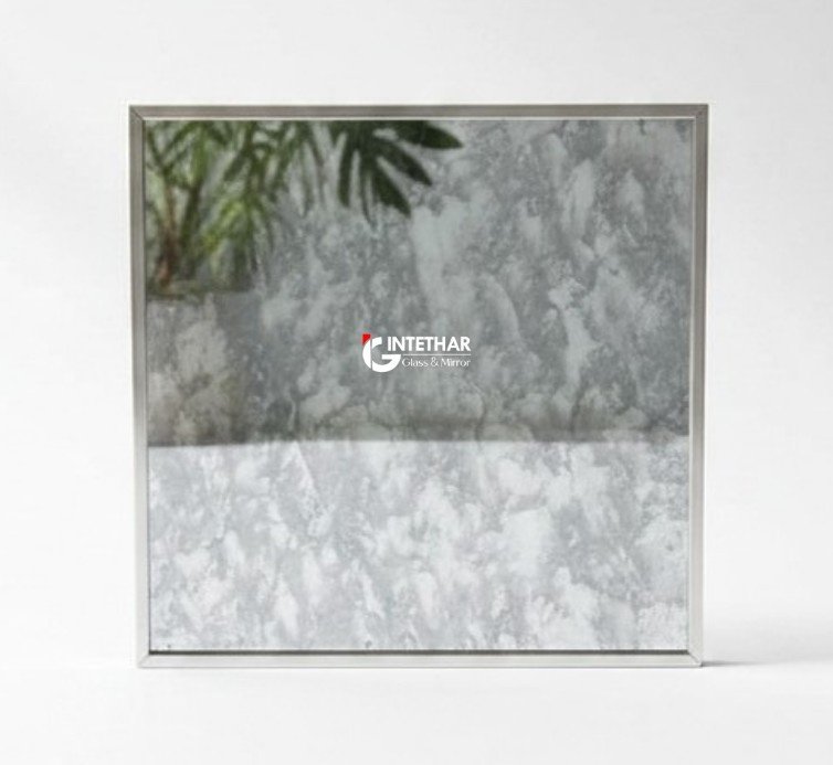 Grey Marble Style Mirror